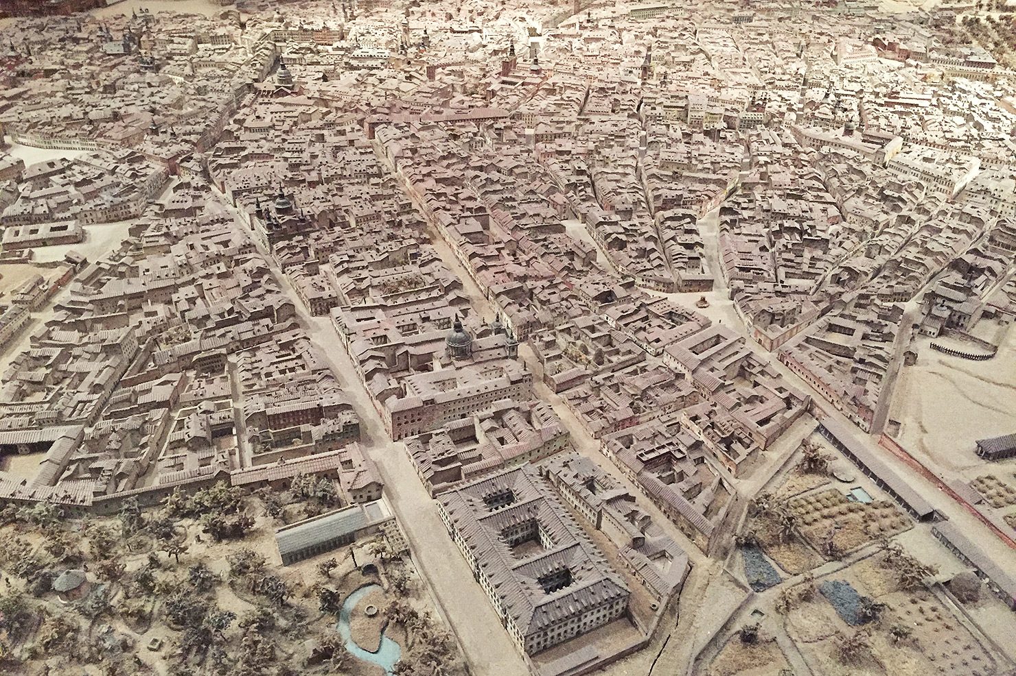A model of central Madrid, built in 1830 by León Gil de Palacio.